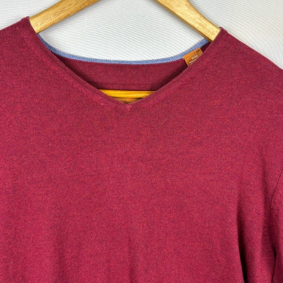 Tommy Bahama Men Cotton/Cashmere LongSleeve Sweater Sz M Pullover Breathable Lux - Picture 2 of 8